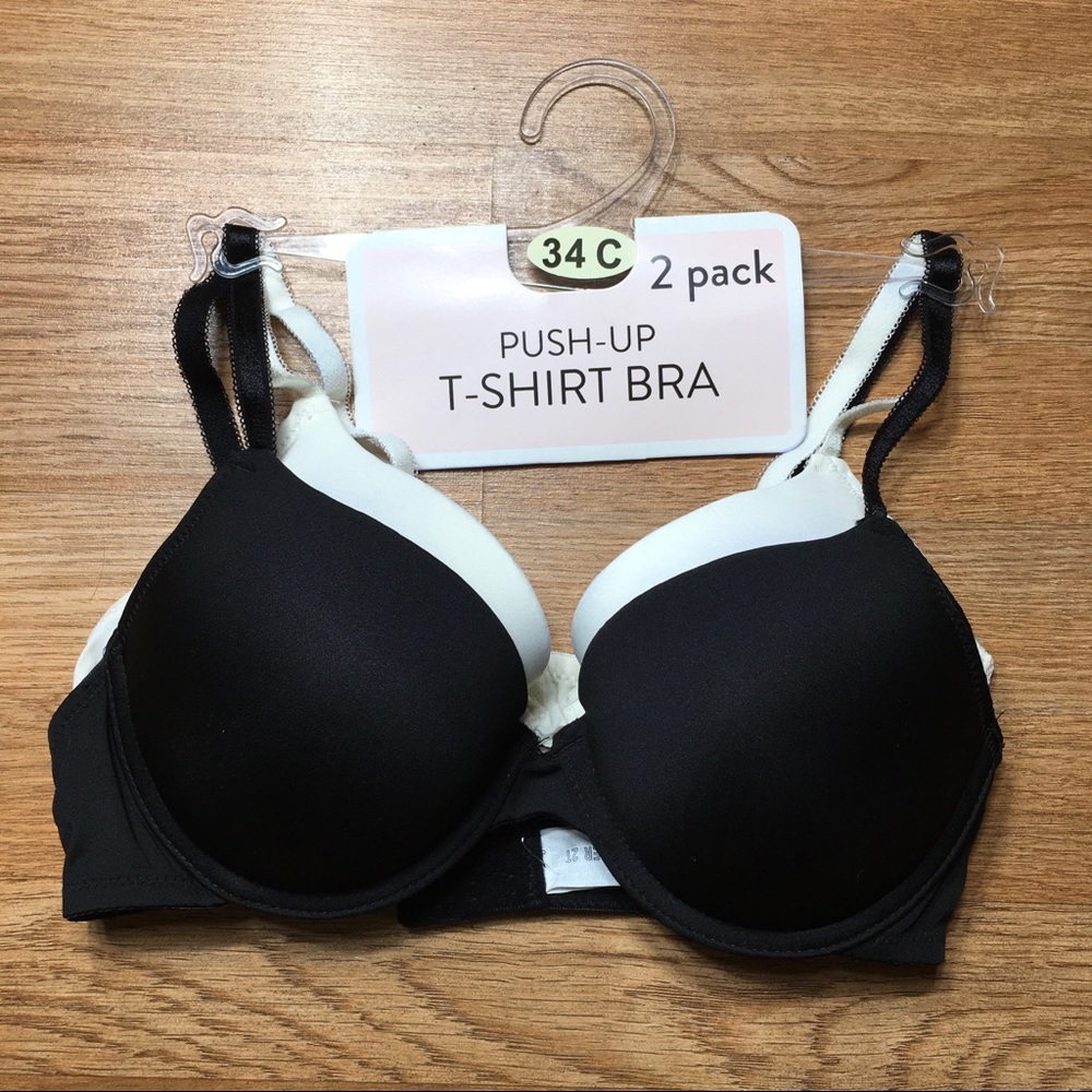 Forever 21 Size 34C (2pack) Push Up Tshirt Bra